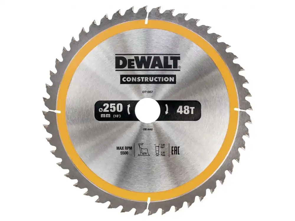 Pilový kotouč 250x3,0x30mm, 48 zubů DT1957 DeWALT