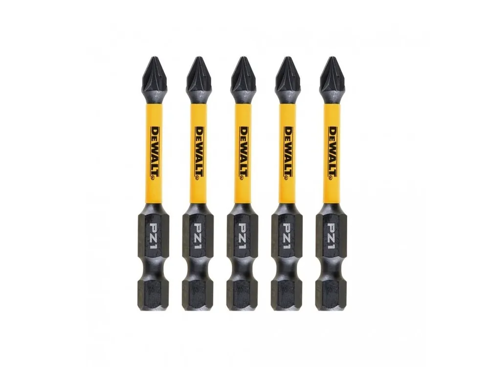 Bit 1/4" Pozidrive Pz1 x 57mm IMPACT Torsion bal.5ks DT7390T DeWALT
