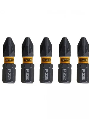 Bit 1/4" Pozidrive Pz2 x 25mm IMPACT Torsion bal.5ks DT7387T DeWALT