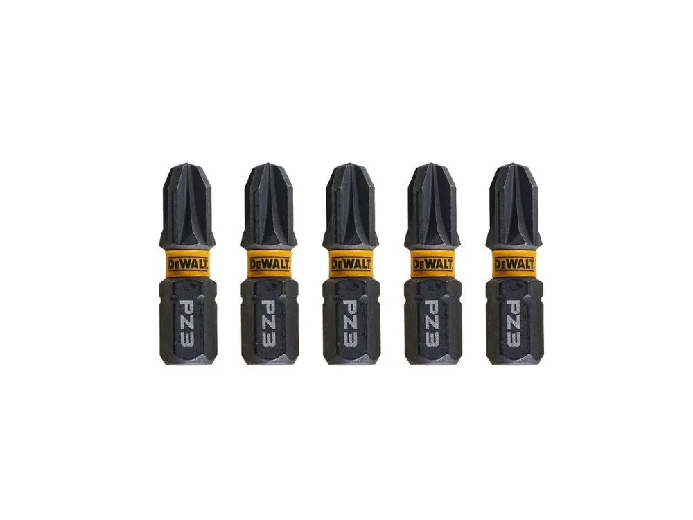 Bit 1/4" Pozidrive Pz3 x 25mm IMPACT Torsion bal.5ks DT7388T DeWALT