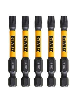 Bit 1/4" TORX T30 x 57mm IMPACT Torsion bal.5ks DT7398T DeWALT