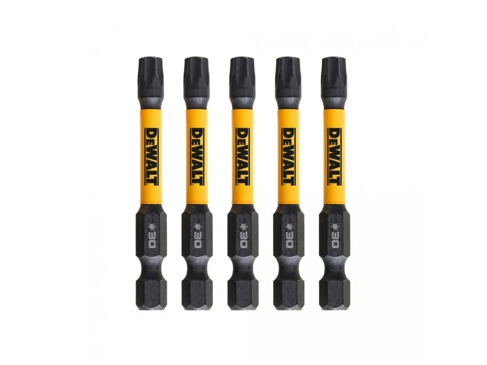 Bit 1/4" TORX T30 x 57mm IMPACT Torsion bal.5ks DT7398T DeWALT
