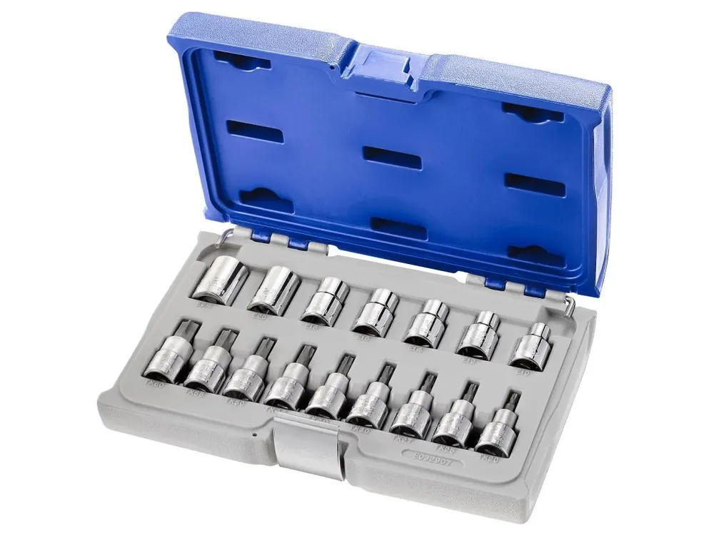 Sada hlavic 1/2" TORX 16 dílů Tona Expert E032907