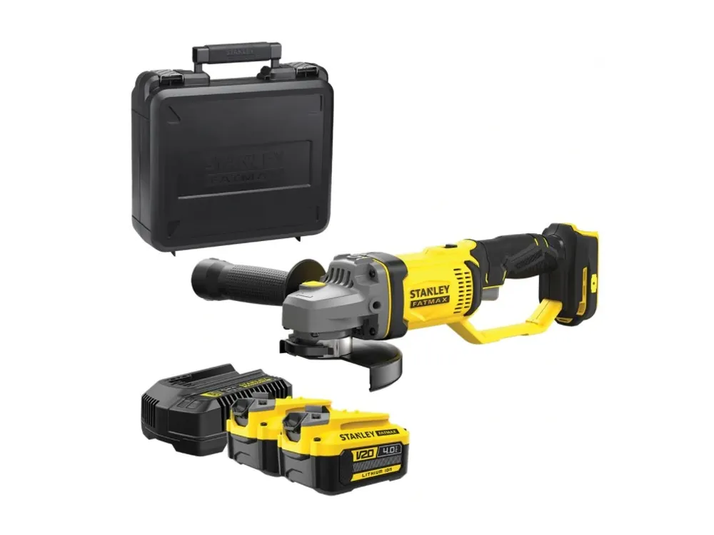 Aku bezuhlíková bruska úhlová 125mm 18V 4,0Ah Li-Ion SFMCG700M2K Stanley FatMax V20