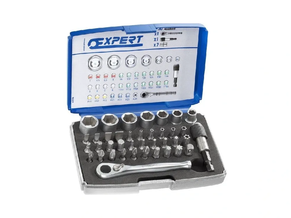 Sada bitů 1/4" 39 dílů Tona Expert E131705