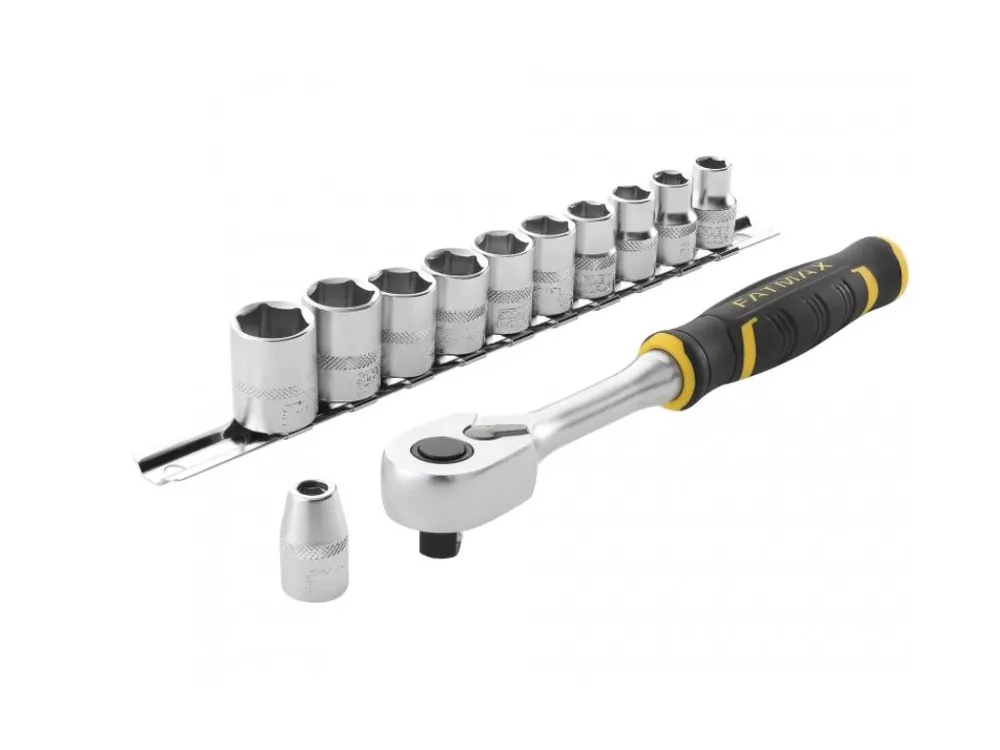 Sada 3/8" ráčny s 12hrannými hlavicemi a bity Stanley FatMax FMMT82680-0