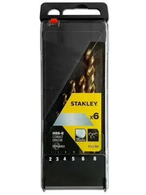 Sada vrtáků do kovu HSS-E Cobalt 6dílná STANLEY STA56002