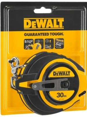 Pásmo uzavřené s ocelovou páskou 30m DeWALT DWHT0-34093