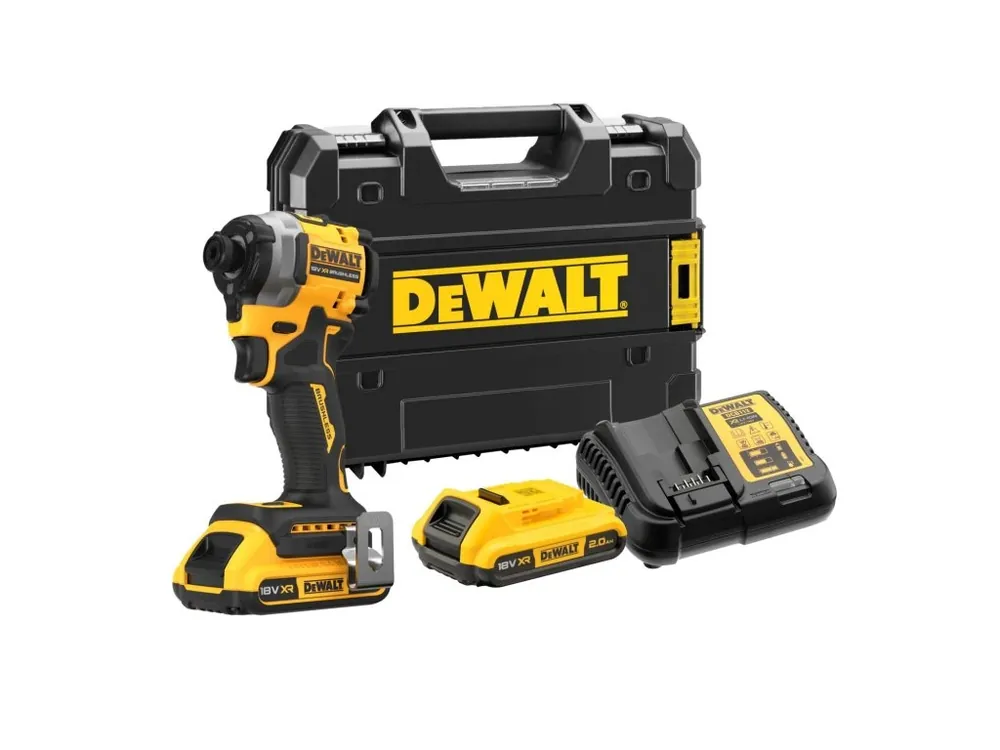 Aku bezuhlíkový rázový utahovák 1/4" 18V 2,0AH Li-Ion DCF850D2T DeWALT