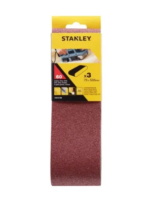 Brusné pásy 3 ks P60 75x533mm STANLEY STA33186