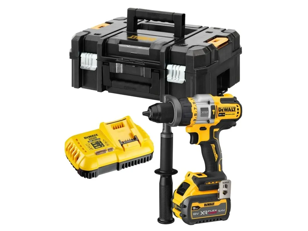 Aku bezuhlíková příklepová vrtačka 18V XRP 9,0Ah Li-Ion DCD999X1 DeWALT