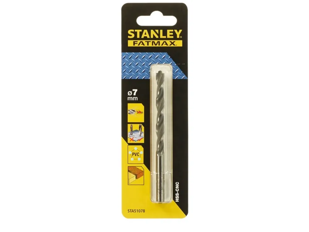 Přesný vrták do kovu se zúženou spičkou Ø 7,0mm Stanley FatMax STA51078