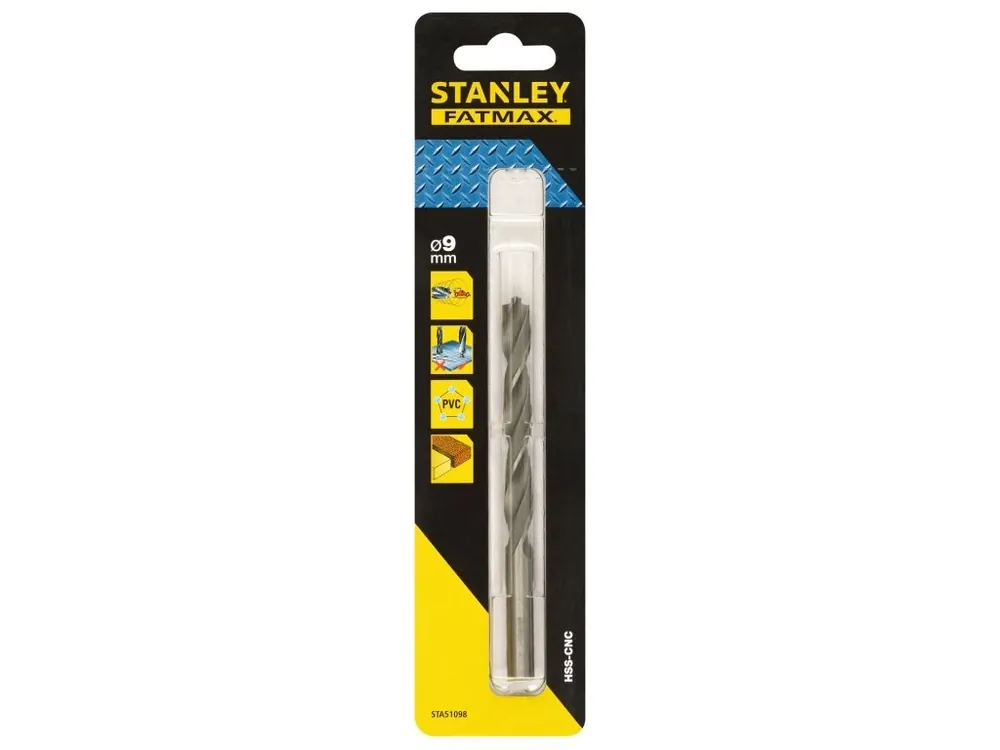 Přesný vrták do kovu se zúženou spičkou Ø 9,0mm Stanley FatMax STA51098