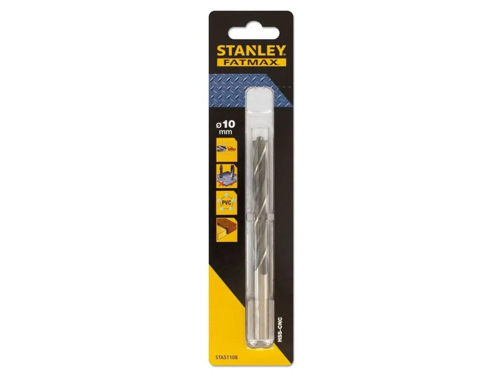 Přesný vrták do kovu se zúženou spičkou Ø 10,0mm Stanley FatMax STA51108