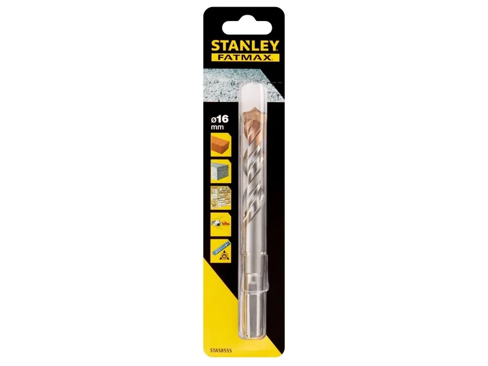 Vrták do betonu, kamene a zdiva s 3hrannou stopkou Ø 16,0mm Stanley FatMax STA58555