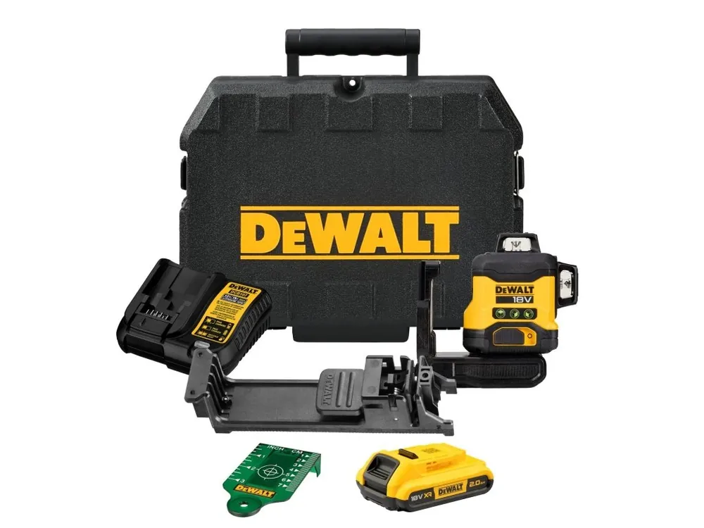 Aku Linkový laser 3 x 360° 18V 2,0Ah Li-Ion zelený DeWALT DCLE34031D1
