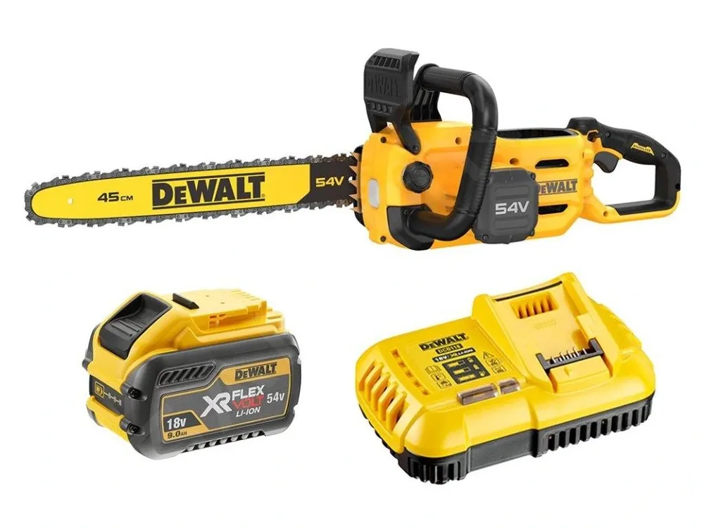 Aku řetězová pila 45 cm 54V 9,0 Ah Li-Ion FLEXVOLT DCMCS574X1 DeWALT