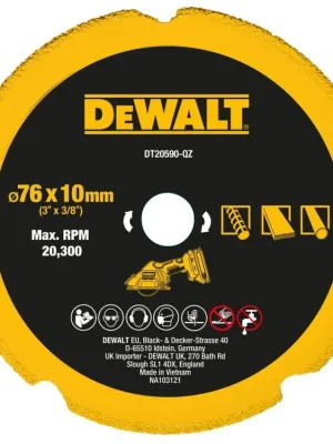 Dia řezný kotouč 75mm DT20590 multimateriálový pro řezačku DCS438 DeWALT
