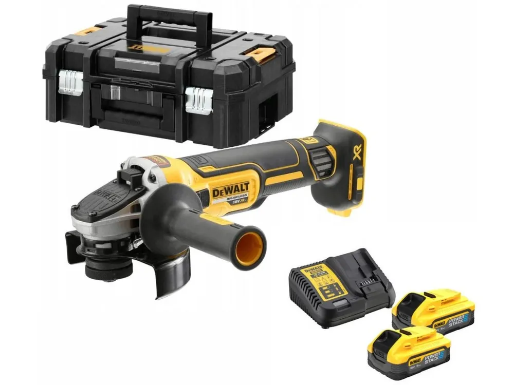 Aku bruska úhlová 125mm 18V 5,0Ah POWERSTACK DCG405H2T DeWALT