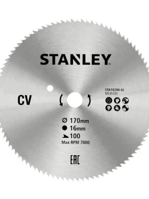 Pilový kotouč 170x16mm, 100 zubů STA10290 STANLEY