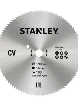 Pilový kotouč 190x16mm, 100 zubů STA10215 STANLEY