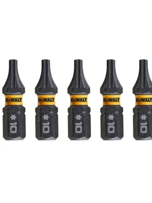 Bit 1/4" TORX T10 x 25mm IMPACT Torsion bal.5ks DT7379T DeWALT