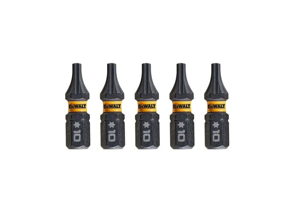 Bit 1/4" TORX T10 x 25mm IMPACT Torsion bal.5ks DT7379T DeWALT