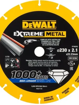 Dia řezný kotouč EXTREME METAL 230 x 22mm DeWALT DT40255