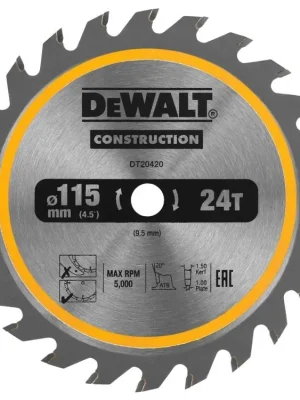 Pilový kotouč 115x9,5mm, 24 zubů DT20420 DeWALT