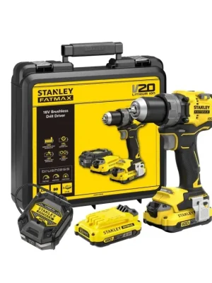 Aku bezuhlíková vrtačka 18V 2,0Ah Li-Ion SFMCD725D2K Stanley FatMax V20