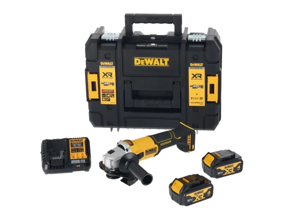 Aku bruska úhlová 125mm 18V XR 4,0Ah Li-Ion DCG407M2T DeWALT