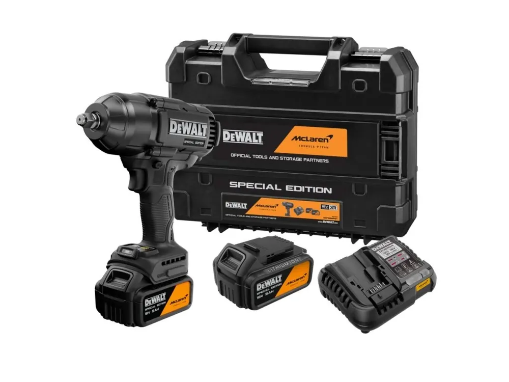 Aku bezuhlíkový rázový utahovák 18V 2x 5,0Ah Li-Ion McLaren DeWALT DCF99MP2T