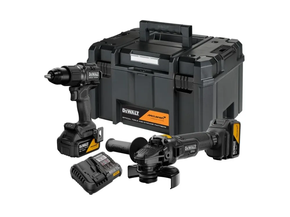Aku kombinovaná sada 18V 2x 5,0Ah Li-Ion DCD86M + DCG45M McLaren DeWALT DCK2223MP2T