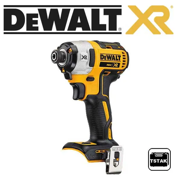DCF887NT Aku rázový utahovák bezuhlíkový 1/4" 18V - pouze tělo, kufr TStak, DeWALT