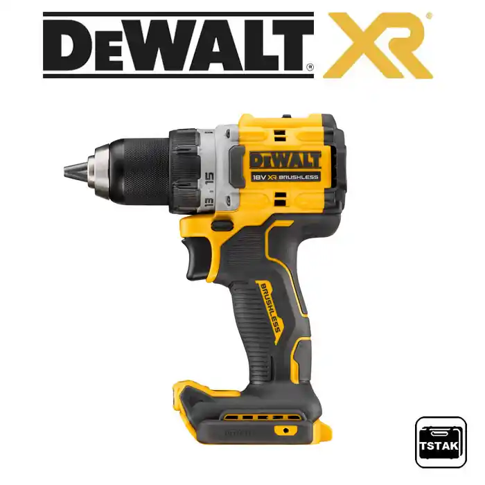 DCD800NT Aku vrtačka šroubovák bezuhlíková 18V - pouze tělo, kufr TStak, DeWALT