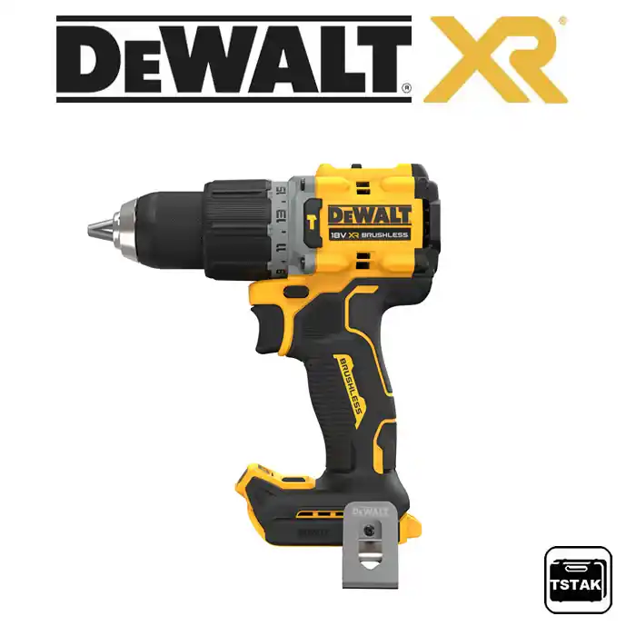 DCD805NT Aku vrtačka příklepová bezuhlíková 18V - pouze tělo, kufr TStak, DeWALT