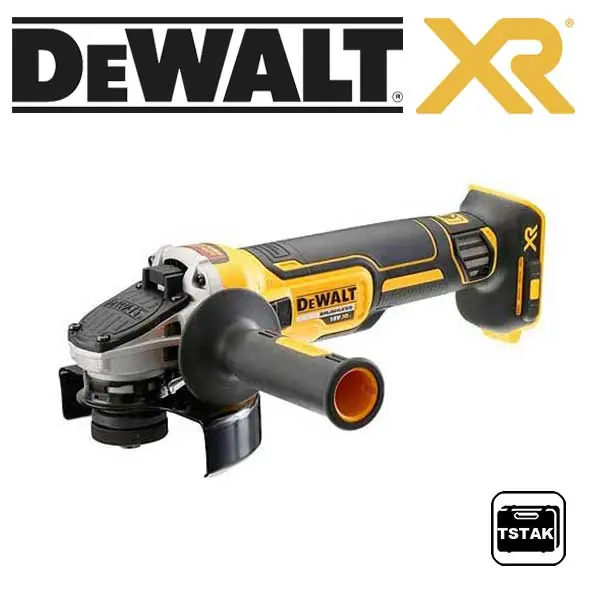 DCG405NT Aku úhlová bruska 125mm, bezuhlíková 18V - pouze tělo, kufr TStak, DeWALT