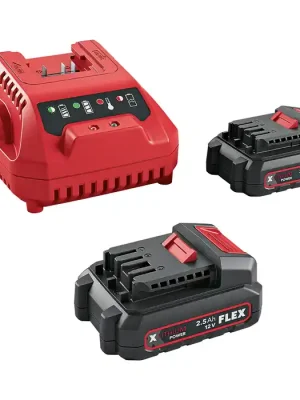 P-Set 12-22 Q Sada rychlonabíječka CA 12 230/CE + 2x akumulátor 12V 2,5Ah AP 12/2.5, Flex