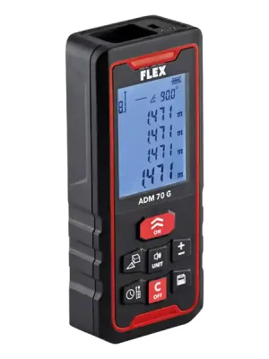 ADM 70 G Laserový měřič vzdálenosti zelený 70m 4,5V, 0,85Ah Li-Ion, Flex