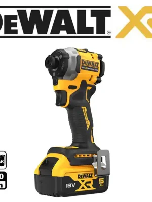 DCF850P2T Aku rázový utahovák bezuhlíkový 1/4" 2x 18V/5,0Ah Li-Ion, kufr TStak, DeWALT