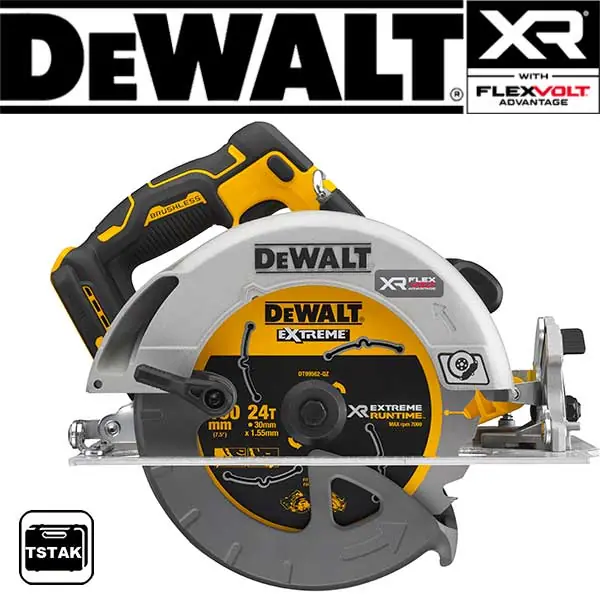 DCS573NT Aku kotoučová pila, bezuhlíková 18V - pouze tělo, kufr TStak, DeWALT