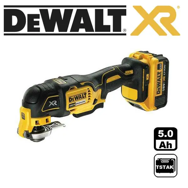 DCS356P2 Aku oscilační multi nářadí bezuhlíkové 18V 2x 5,0Ah Li-Ion, kufr TStak, DeWALT