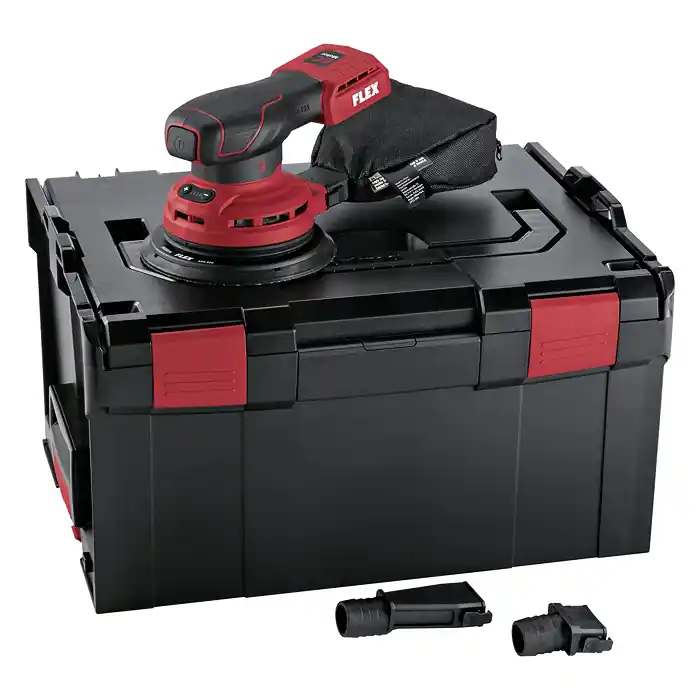 ORE 3-150 18-EC Aku excentrická bruska 150mm, bezuhlíková 18V - pouze tělo, kufr, Flex