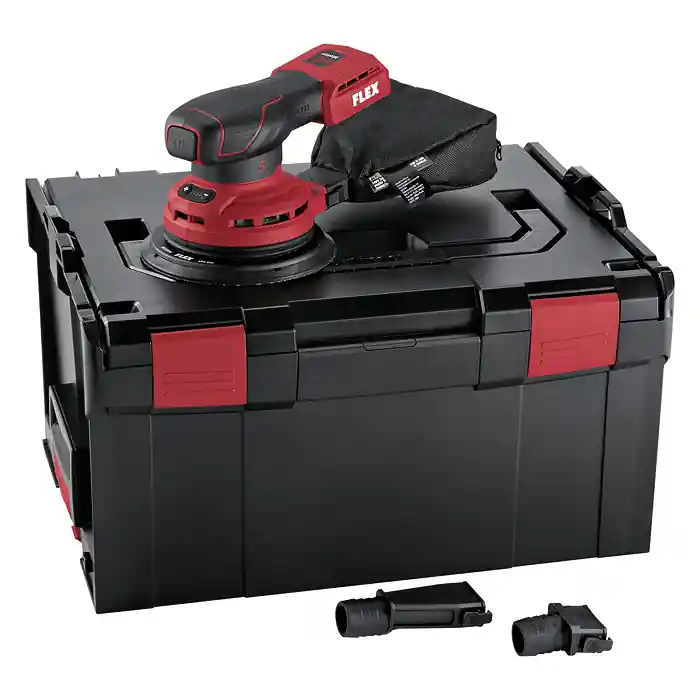 ORE 5-150 18-EC Aku excentrická bruska 150mm, bezuhlíková 18V - pouze tělo, kufr, Flex