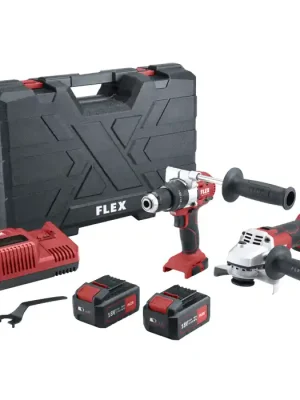 FLEXperience 03 Aku úhlová bruska L 125 18.0-EC + aku vrtačka PD 2G 18.0-EC FS55, Flex