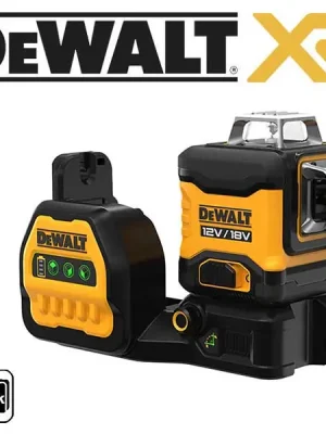 DCE089NG18 Laser samonivelační kříž, 3x 360° zelený paprsek 18V - pouze tělo, kufr DeWALT