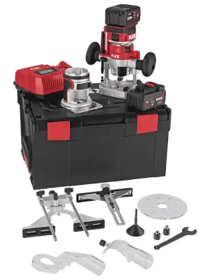 CER 18.0-EC/5.0 Set Aku vrchní frézka bezuhlíková 18V 2x 5,0Ah , kufr L-BOXX, Flex