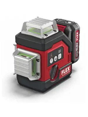 ALC 3/360-G/R 12 Set Laser samonivelační kříž, 3x360°zelený paprsek12V 1x 2,5Ah, Flex