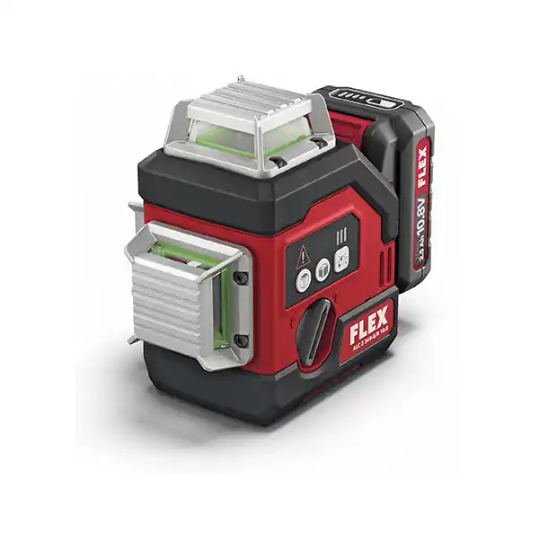 ALC 3/360-G/R 12 Set Laser samonivelační kříž, 3x360°zelený paprsek12V 1x 2,5Ah, Flex