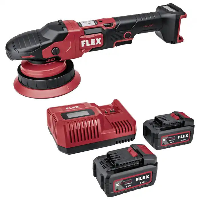 XCE 2 8 18-EC Set Aku leštička excentrická 150mm bezuhlíková 18V 2x 5,0 Ah, Flex